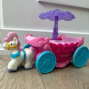 Fisher Price Little People Cinderella Musical Carriage Princess Coach Toy